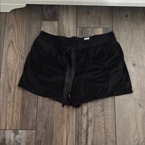 Black Women's Velour Shorts